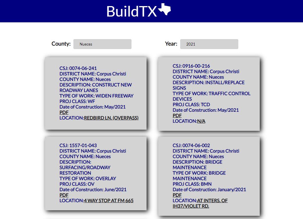 BuildTX Database